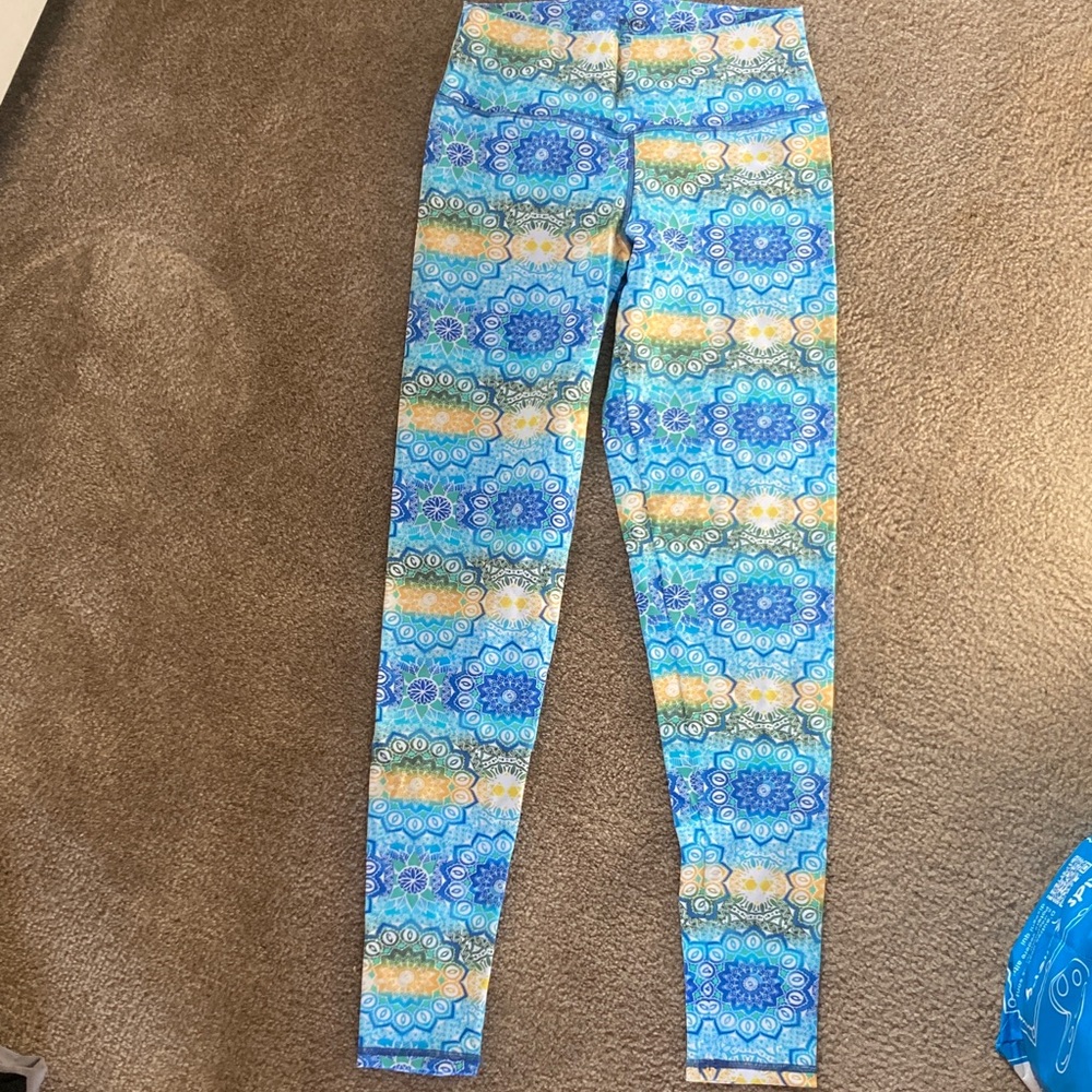 Rio Yoga Mandalas RioSoft Blue Leggings